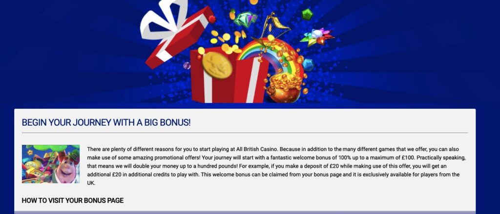 all british casino bonuses